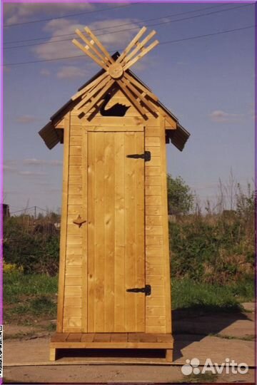 Дачный туалет с декором и установкой CNZ