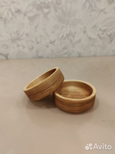 Два соусника из массива ясеня