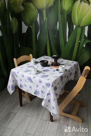 Скатерть 150*150 см рогожка на стол хлопок подарок