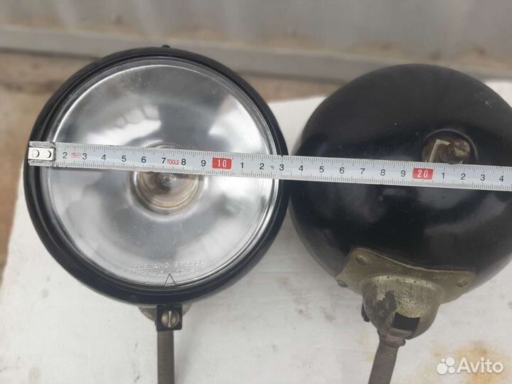 Винтажные фары от старинного авто, состояние отл