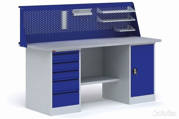 Верстак с роликовыми направляющими экран вп-4/1.6P