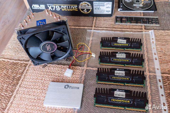 Asus X79-Deluxe, i7-4820K, кулер, память, SSD, доп