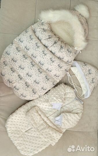 Конверт зимний на выписку