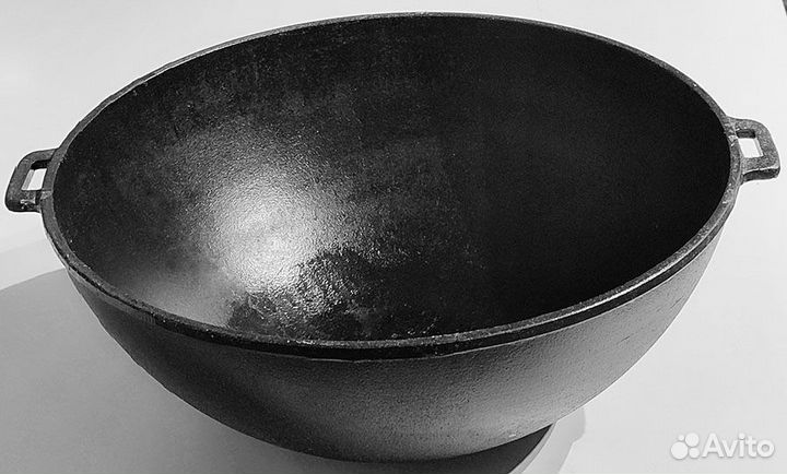 Казан чугунный с крышкой-сковородой