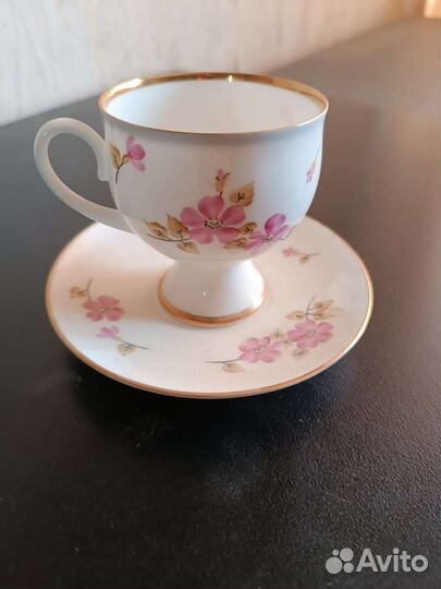 Кофейная пара лфз костяной фарфор