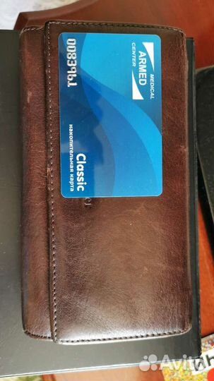 Кошелек женский натуральная кожа бу