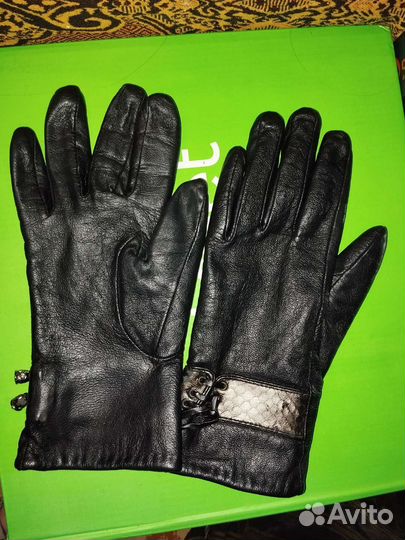 Перчатки кожаные