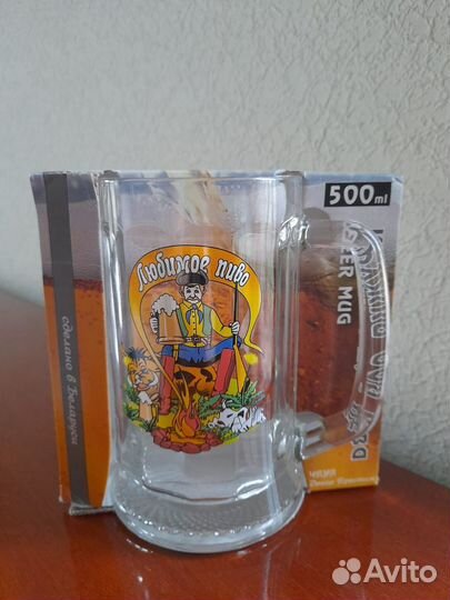 Новые кружки и бокалы пивные