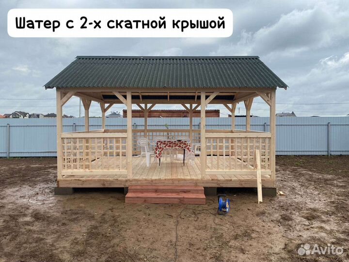Изготовление деревянных беседок