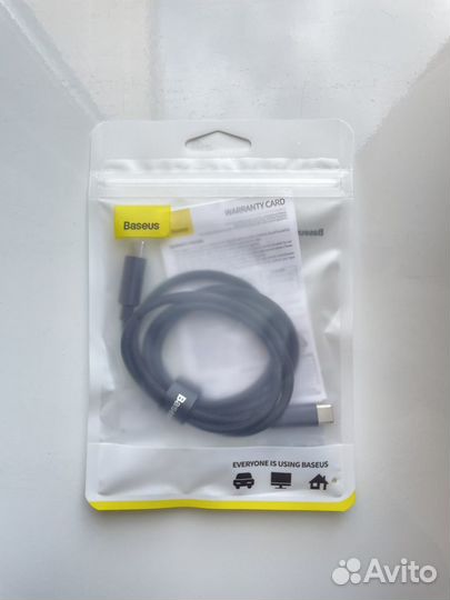 Кабель Baseus USB Type C 100w 1м