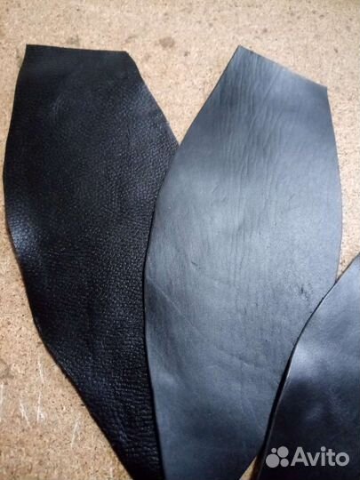 Натуральная кожа черная
