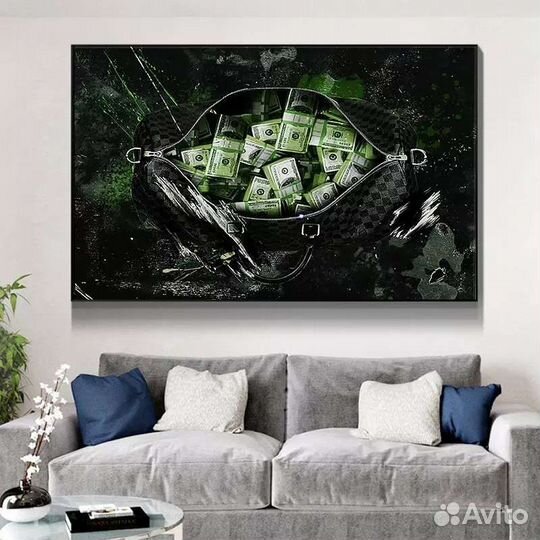 Мотивационные картины с деньгами