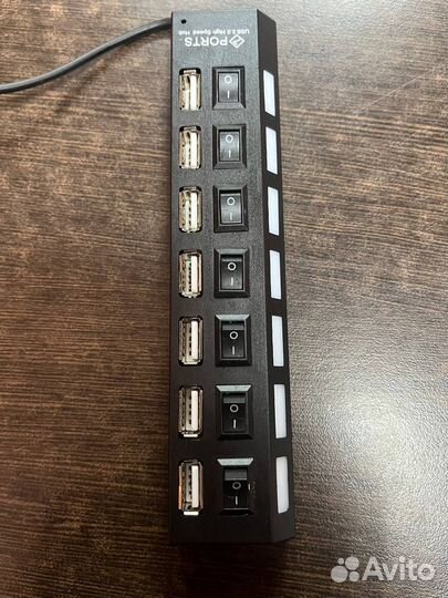USB Hub 2.0 на 7 портов юсб Хаб Новый