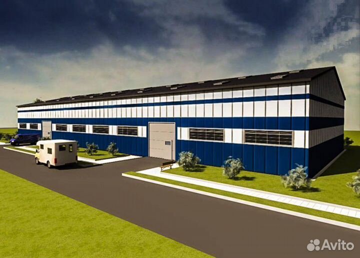 Ангары из проф листа