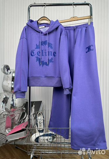 Спортивный костюм на флисе celine S.M.L