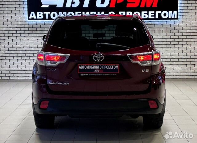 Toyota Highlander 3.5 AT, 2014, 175 000 км