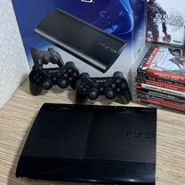 Sony PS3 PlayStation 3 500Gb + 60Игр + 2Геймпада