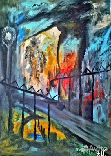 Картина маслом на холсте абстракция