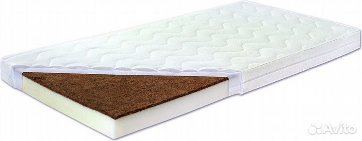 Матрас детский, Беспружинный, 60х120 см
