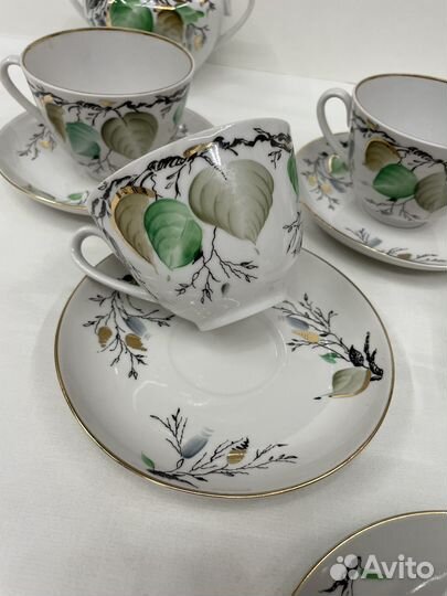 Чайный сервиз советский лфз березка