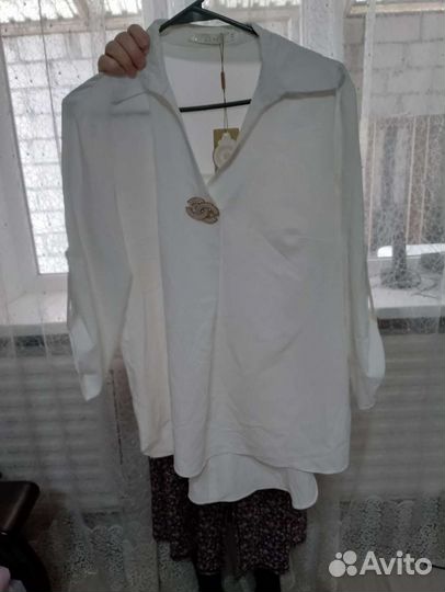 Рубашка белая женская 52 54