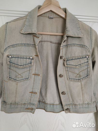 Джинсовка укороченная