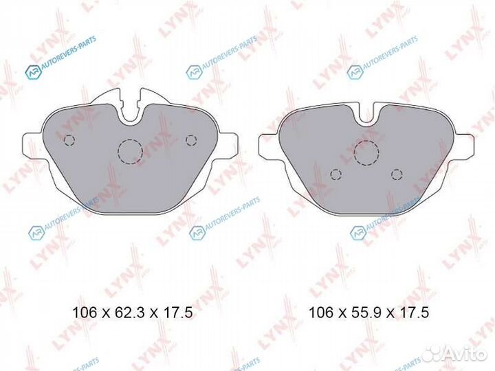BD-1436 Колодки тормозные дисковые зад