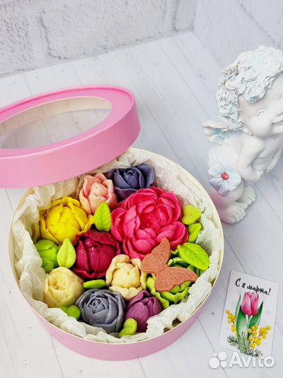 Зефирный букет. Зефирные цветы