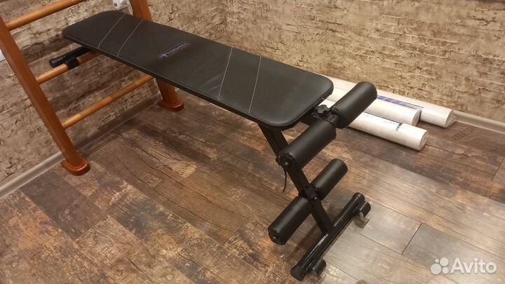 Шведская стенка с турником и скамьей