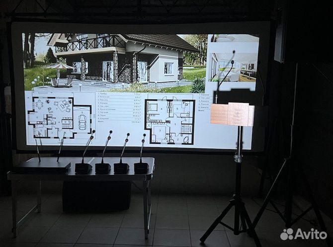 Звуковое, световое оборудование, беклайн