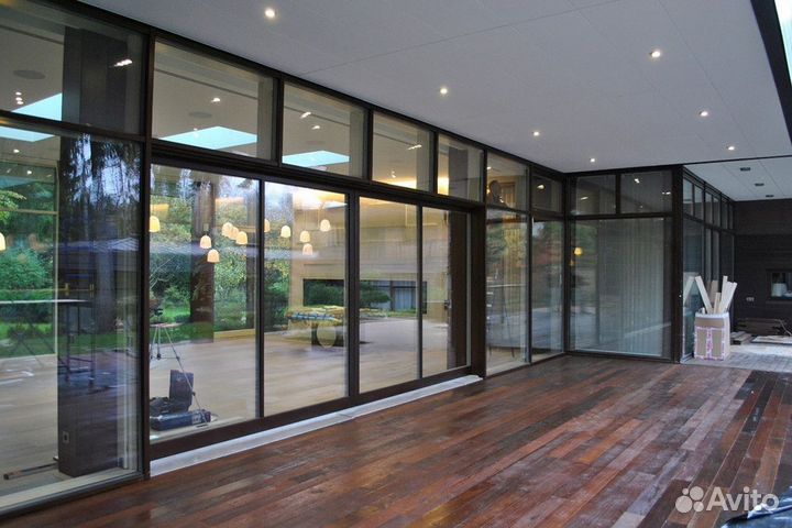 Окна алюминиевые новые