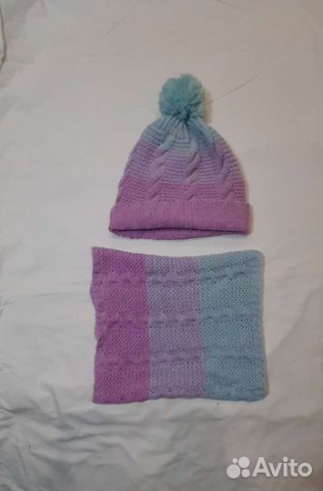Шапка и снуд для девочки