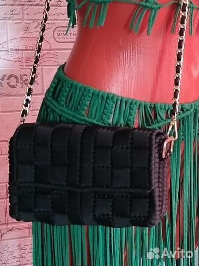 Сумка клатч из макраме