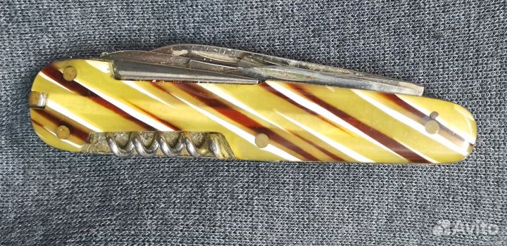 Старинный перочинный складной нож редкий в чехле