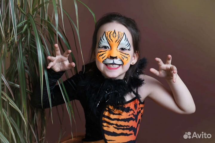 Аквагрим на Хэллоуин, день рождения