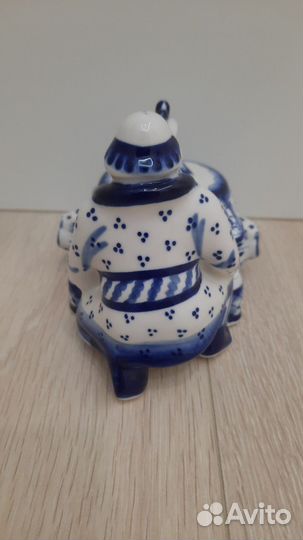Гжель шкатулка Купец