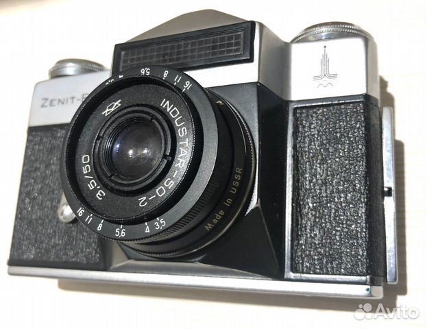 Zenit E зеркальный пленочный фотоаппарат с чехлом