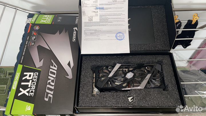 Видеокарта Aorus Rtx 2080 super 8 gb