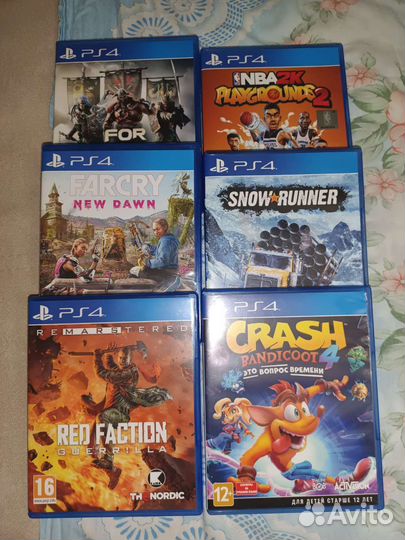 Игровые диски на ps4