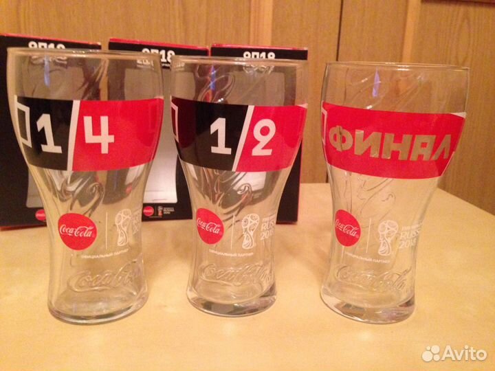 Набор коллекционных стаканов Coca-Cola