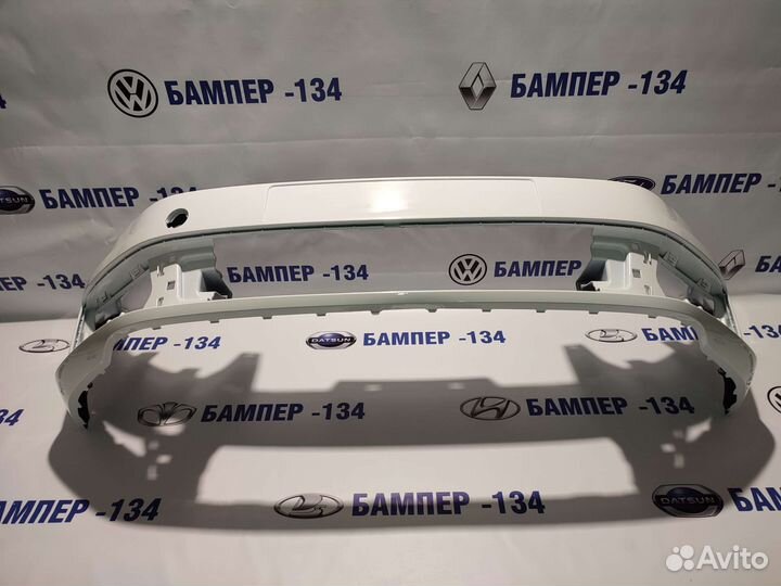 Бампер передний volkswagen polo седан Белый
