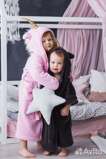 Махровый халат с именной вышивкой на заказ