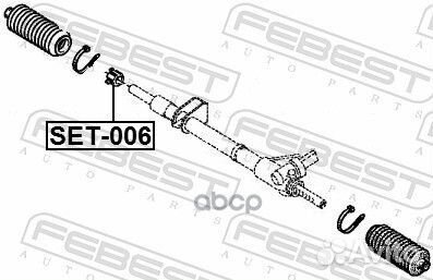 SET006 рем.комплект рейки рулевой Renault Mega