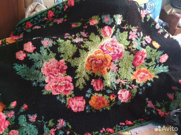 Старинный ковер чисто шерстянной,ручной работы