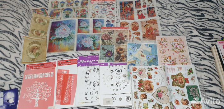 Декупажная карта и трафареты