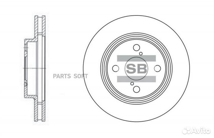 Sangsin brake SD4006 Диск тормозной SD4006 (43512
