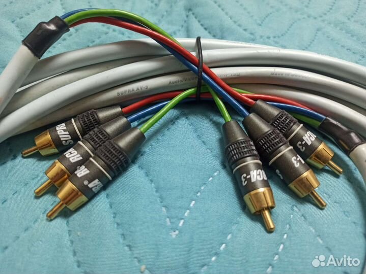 Кабель 3rca Supra 8 метров