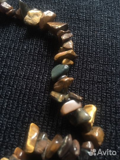 Бусы тигровый глаз