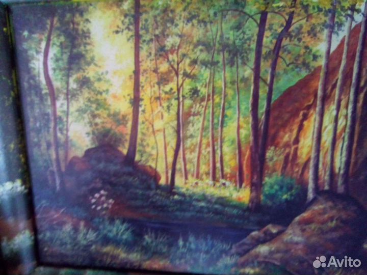 Картины две,та что роза ручная ввышивка