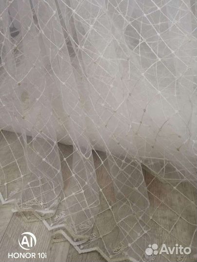 Тюль ромбик